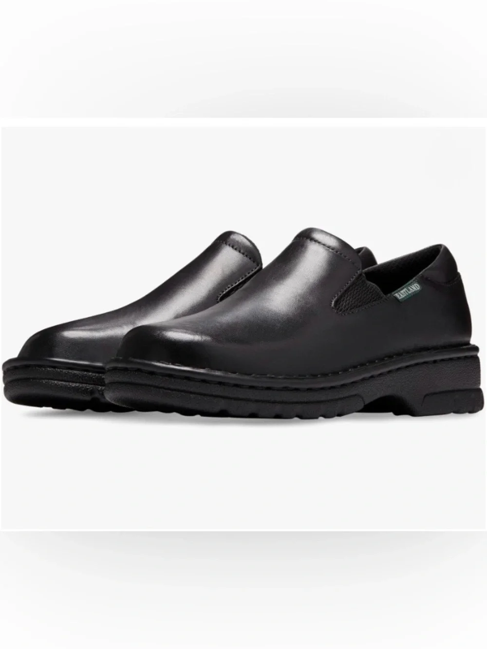 Eastland Black Slip-On Leather Loafers Size 7
